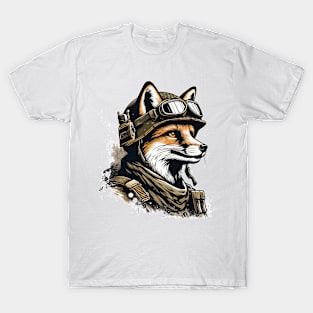 Funny Fox Soldier T-Shirt